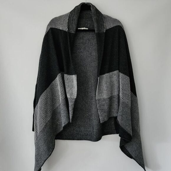 Telluride Clothing Co Sweaters - Telluride Clothing Co Open Front Cardigan mixed fabric colors gray womens size L